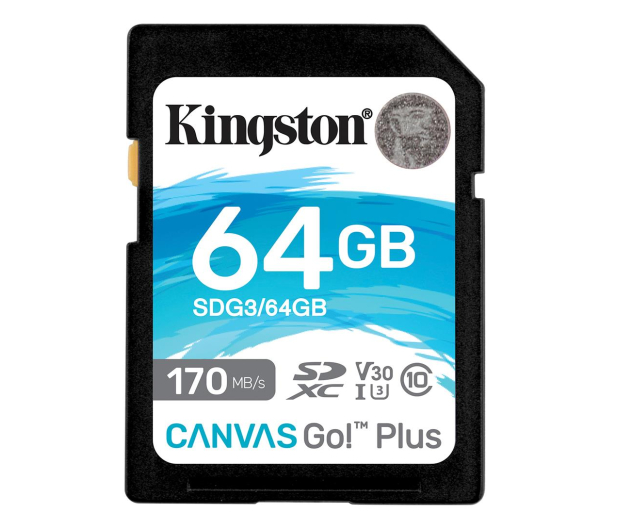 Kingston 64GB Canvas Go! Plus 170MB/70MB (odczyt/zapis) - 550469 - zdjęcie